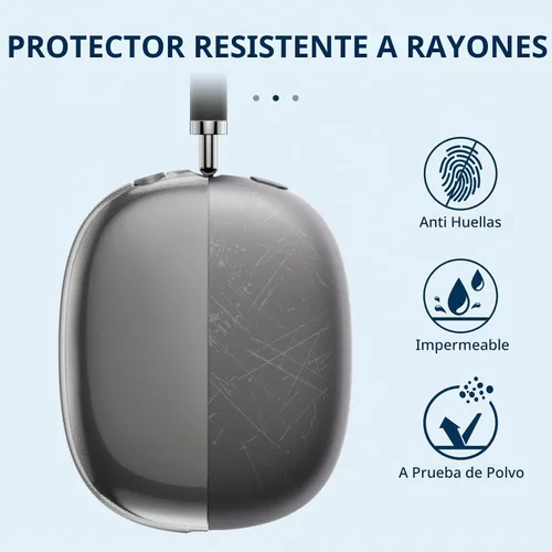 Vista 2 de Fintie Clear Case for AirPods Max 2 (2026) and AirPods Max 1 (2024/2020)