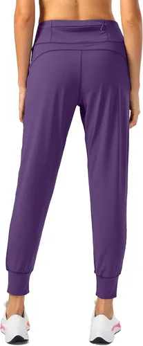 Vista 2 de Soothfeel - Pantalones deportivos de cintura alta para mujer con bolsillos con cremallera ideales para entrenamiento yoga deportes