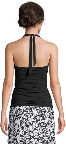 Vista 2 de Lands' End Traje de baño tankini con cuello cuadrado, resistente al cloro, para mujer