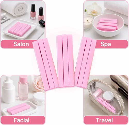 Vista 6 de Huini Esponja de limpieza facial comprimida Salon Spa, Natural (240 unidades) (Rosa) CD- 114 x 20