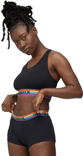 Vista 3 de TomboyX Ropa interior corta para mujer, de algodón, elástica, cómoda, (3XS-6X)