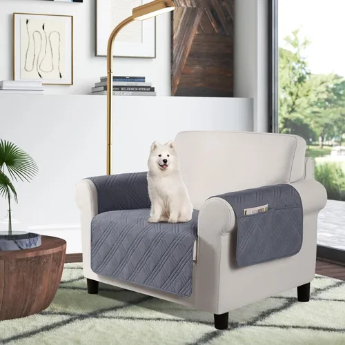 Vista 40 de TAOCOCO Fundas impermeables para silla para mascotas y perros con respaldo antideslizante, fundas para asiento de silla con bolsillo lateral