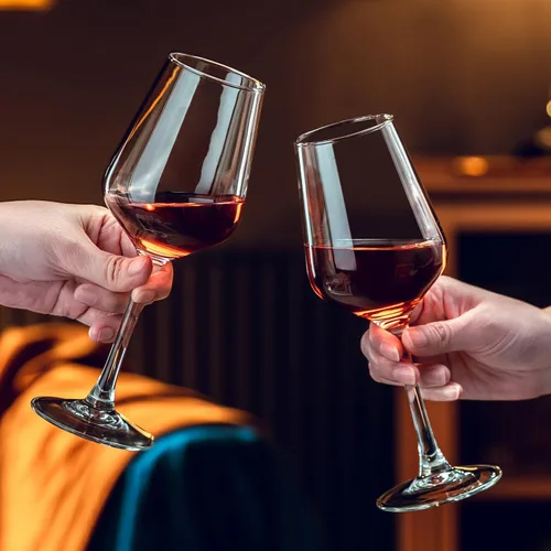 Vista 4 de Juego de 8 copas de vino tinto para cata de vino, regalo de boda, aniversario, Navidad, cumpleaños
