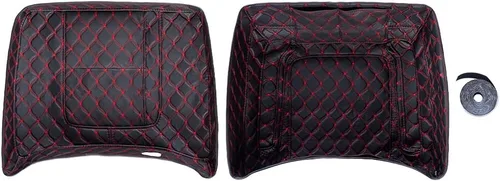 Vista 7 de Advanblack Forros para Tour Pack, Forro con Costura de Hilo Negro King Tour Pack