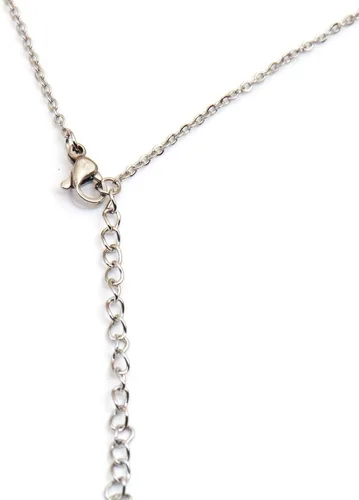 Vista 7 de Aoloshow Collar personalizado con nombre de corazón dorado personalizado con cualquier nombre, joyería de acero inoxidable para graduación de mujer