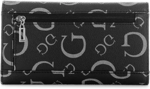 Vista 2 de GUESS Factory Bolso de mano delgado con logotipo de Keston para mujer Negro