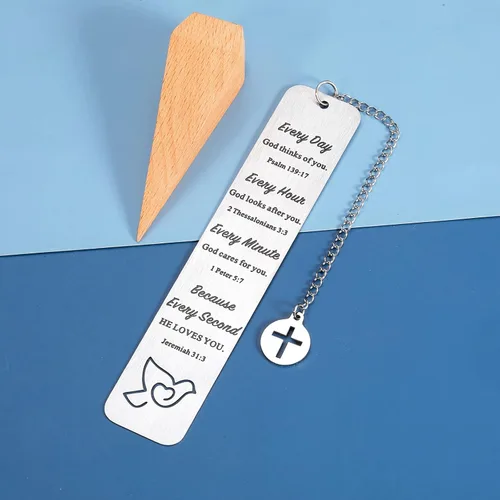 Vista 2 de Regalos cristianos para mujeres, marcador inspirador de versículos bíblicos para amantes de los libros, regalos de Navidad para mamá, niños, amigos