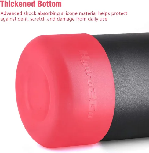 Vista 3 de Funda protectora de silicona compatible con botellas de agua Hydro Flask de 12 a 40 onzas, accesorios para botella Owala de 18 a 40 onzas
