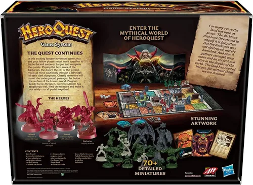 Vista 3 de Hasbro Gaming Avalon Hill HeroQuest Sistema de Juego de Mesa de Tablero, Juego de Aventura Inmersivo de Rastreo de Mazmorras de Fantasía para Edades
