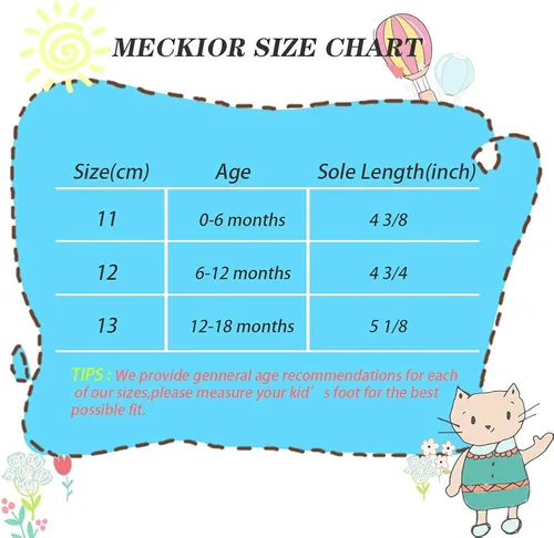 Vista 6 de Meckior - Zapatos de vestir para bebé y la princesa niña, hechos a mano, para niños y niñas, de cuero sintético, antideslizante, para cuna