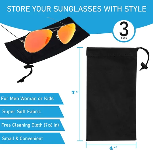 Vista 3 de Funda para gafas de sol y funda para teléfono con cierre de cordón