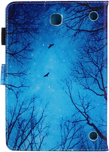 Vista 4 de Funda UUcovers para Galaxy Tab A 8.0 con cierre magnético, ajustado, función atril y tarjetero, con función de encendido y apagado automático, 8