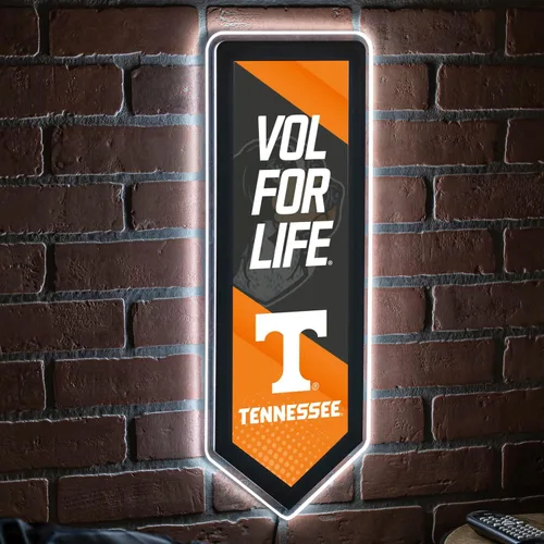 Vista 12 de Team Sports America Evergreen NCAA - Letrero de pared ultrafino con luz LED de la Universidad de Tennessee, casco réplica de tamaño completo, 19.5 x