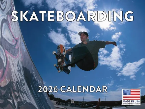 Vista 23 de [Usado] Calendario de deportes de aventura al aire libre, calendario mensual de pared 2026, 12 meses, fabricado en Estados Unidos