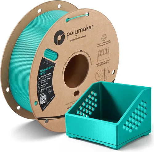 Vista 10 de Polymaker Filamento PETG de 0.07 in, 2.2 lbs, marrón militar Marrón (Army Brown)