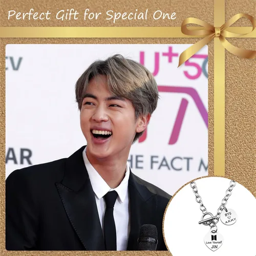 Vista 3 de ARETIS Kpop Bangtan - Collar para niños Be the best J-HOPE JIMIN JIN JK RM SUGA V Collar Bangtan Boys Lover Jewelry Gift for Bangtan Boys Fans