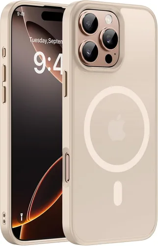 Vista 8 de Miracase - Funda magnética para teléfono 17 (compatible con MagSafe) con protector de pantalla de grado militar, funda mate translúcida antihuellas
