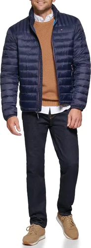 Vista 2 de Tommy Hilfiger Ultra Loft Chaqueta inflada, ligera y plegable para hombre, tallas estándar, grandes y altas