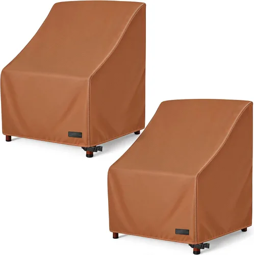 Vista 8 de NettyPro Fundas apilables para sillas de patio, impermeables, para muebles de patio al aire libre, se adapta a sillas apilables de 4 a 6 sillas