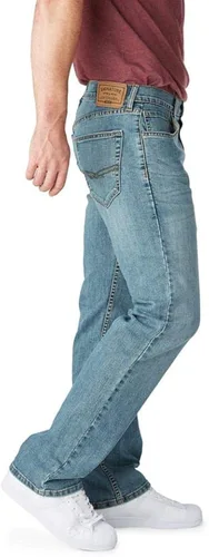 Vista 2 de Signature by Levi Strauss & Co. Gold Label Jeans flexibles de ajuste relajado para hombre