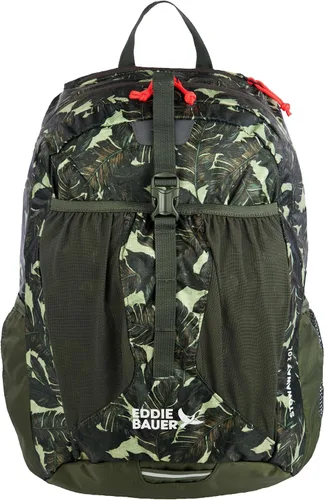 Vista 11 de Eddie Bauer Stowaway Mochila Empacable Viaje Exterior Ligera Plegable Duradera Poliéster Ripstop 30L - Cereza Negra