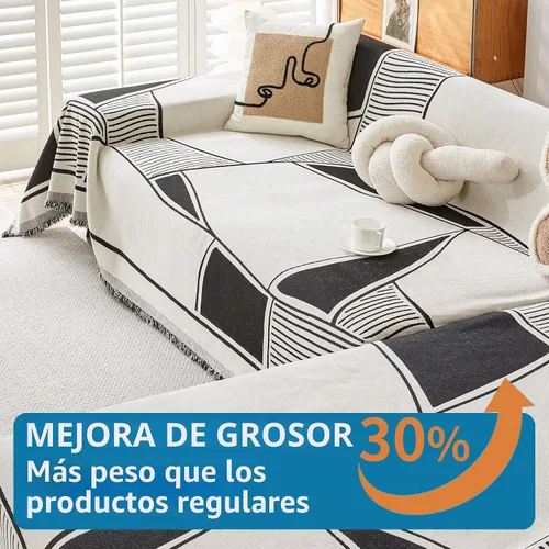 Vista 3 de HAOMAIJIA Funda de sofá antideslizante para sofá de 2 cojines, fundas de sofá seccionales lavables para perros y mascotas, protector de muebles