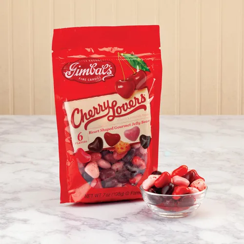 Vista 2 de Gimbals Cherry Lovers Jelly Beans 7oz.