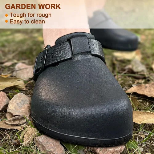 Vista 7 de Bigant Zuecos para mujer, zapatos Mercy Mules para mujer, zapatos de enfermera, zapatos de trabajo de jardín