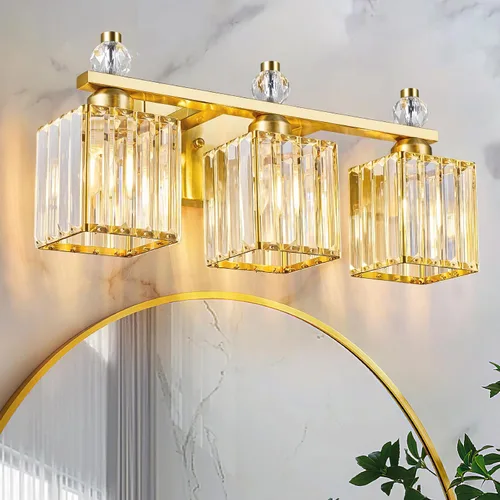 Vista 18 de Luces de Tocador de Baño 2-Luz Placado Negro Iluminación Moderna de Cristal para Tocador sobre Espejo Accesorios de Iluminación de Tocador