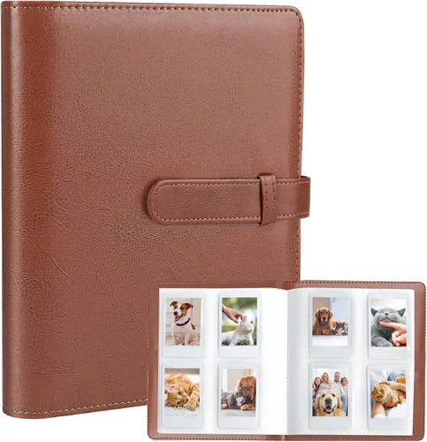 Vista 12 de Mini álbum de fotos de 128 bolsillos para cámara Fujifilm Instax Mini, Polaroid Snap, Z2300, cámaras instantáneas SocialMatic e impresora Negro