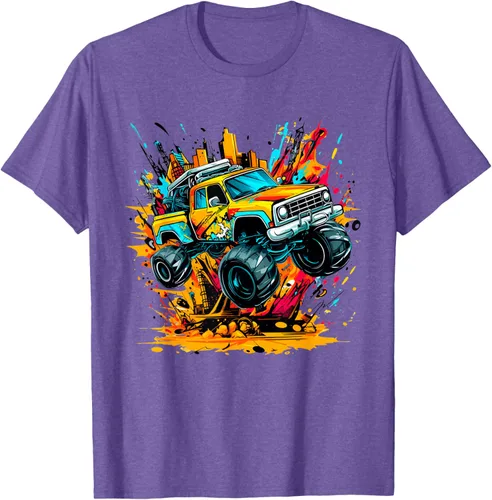 Vista 11 de Monster Trucks Are My Jam - Camiseta Monster Truck, Negro