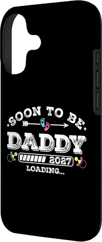Vista 2 de Soon to Be Daddy 2027 Loading for Pregnancy Announcement Case for iPhone 17