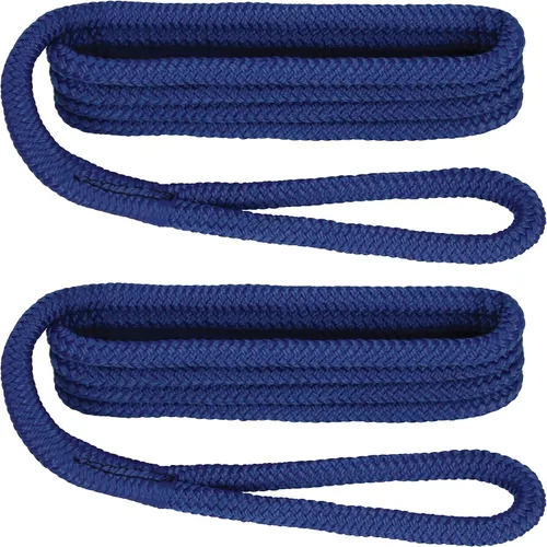 Vista 5 de Extreme Max 3006.2168 BoatTector Premium Línea de Guardabarros de Nailon de Doble Trenza Paquete de Valor de 2 - 3/8" x 6', Negro