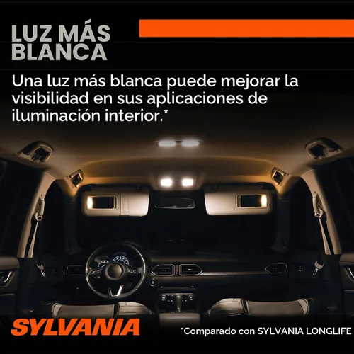 Vista 6 de SYLVANIA - 1157 Bombilla Mini SilverStar - Luz más brillante y más blanca, ideal para luces de circulación diurna (DRL) y luces de reversa