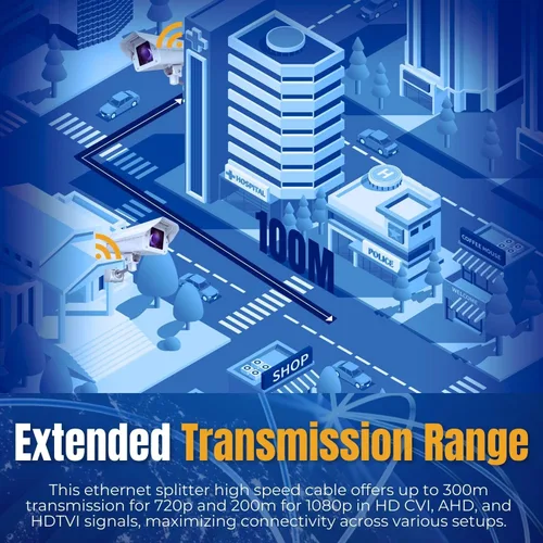 Vista 5 de Adaptador del combinador del divisor Ethernet del PoE de TNP, par 2 a 1