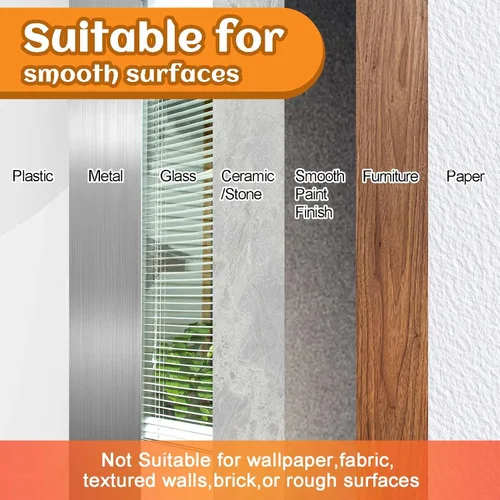 Vista 6 de 100 tiras transparentes para colgar cuadros, calcomanías invisibles de repuesto para póster, ganchos de pared resistentes, sin daños, cinta adhesiva