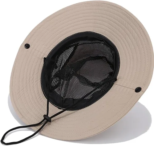 Vista 5 de Sombrero unisex de pesca y playa H0812 Beige
