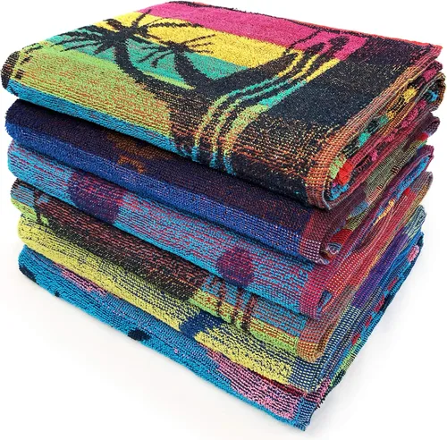 Vista 11 de Ipanema - Toalla de playa de viaje jacquard de rizo de 30 x 60 pulgadas, diseños surtidos, delfín, conchas marinas, peces, vela, 100% algodón