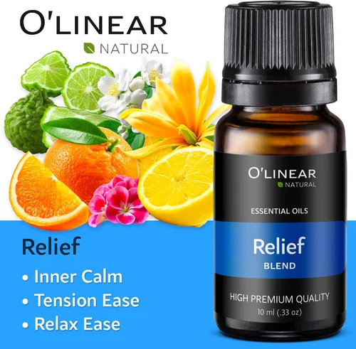 Vista 6 de O'linear Juego de 6 mezclas de aceites esenciales, perfecto para humidificadores y difusores, difusor de aromaterapia, aceites esenciales para uso
