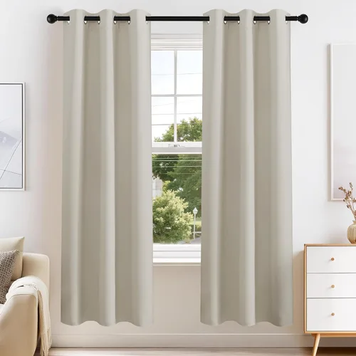 Vista 26 de PONY DANCE Cortinas para Autocaravana de 24 pulgadas de Largo, Cortinas Cortas para Baño y Cocina, Mini Cortinas de Privacidad para Camper