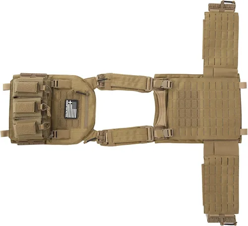 Vista 2 de Redemption Crusader 2.0 - Chaleco de Airsoft con hebillas de liberación rápida Molle y laterales de tamaño ajustable