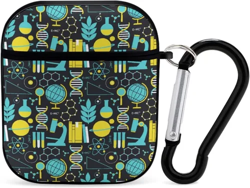Vista 12 de Funda protectora de silicona compatible con AirPods 2 y 1 (camuflaje militar de camuflaje frío)
