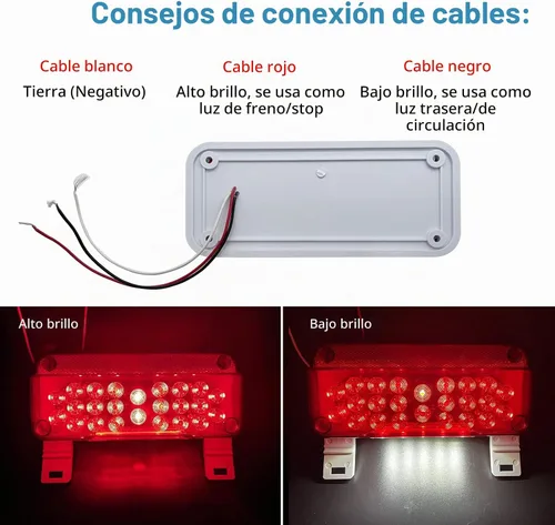 Vista 5 de Luces LED de remolque, luces traseras LED para RV, luces de freno para RV, luces traseras de freno, giro, parada para cámper con luces traseras