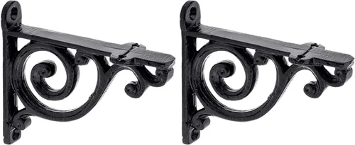 Vista 3 de Richelieu Soporte rústico para estantes de 3 15/16 pulgadas x 3 9/16 pulgadas, negro mate
