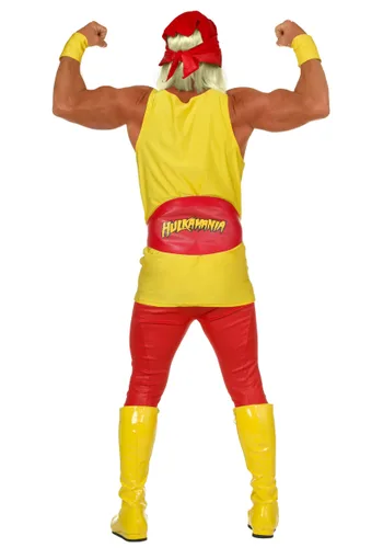 Vista 2 de Disfraz WWE Hulk Hogan para Hombre Talla Plus Multicolor