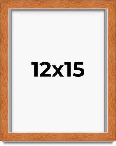 Vista 14 de Marco de 3 x 3 pulgadas de madera maciza de nuez y miel marrón con plexiglás acrílico UV, respaldo de tablero de espuma y accesorios para colgar