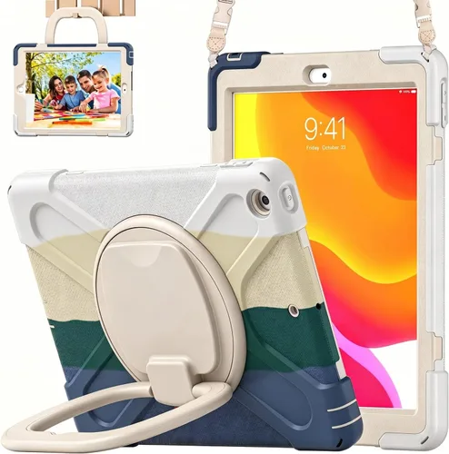 Vista 22 de Funda para iPad de 10.2 pulgadas de 9ª generación 2021 / 8ª generación 2020 / 7ª 2019, funda a prueba de golpes para niños con protector