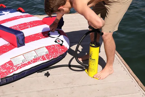 Vista 5 de Airhead Manual Air Pump for Pool and Lake Inflatables Including Mattresses and Towable Tubes