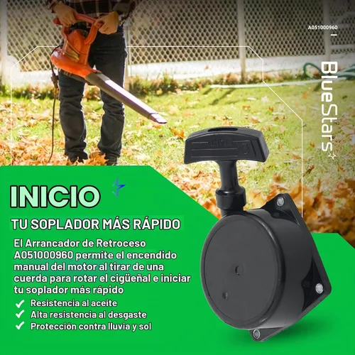 Vista 6 de BlueStars A051000960 A051000961 Arrancador de retroceso de arranque por tracción - Compatible con sopladores Echo ES-250 PB-250 PB-250LN ES-252