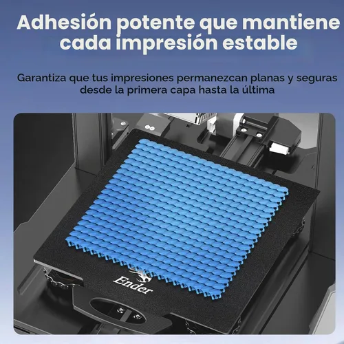 Vista 4 de Placa de construcción Creality Ender 3 2 piezas 235 * 235 mm, cama magnética suave para impresora 3D con revestimiento de PC, tapete para impresora